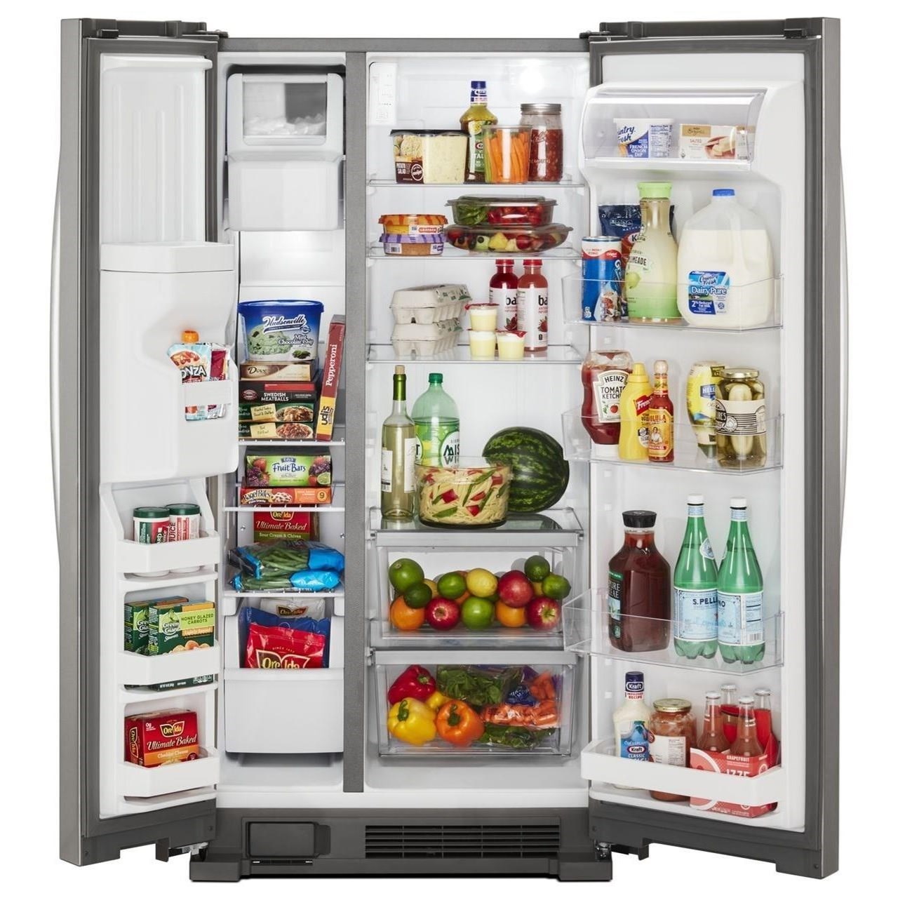 Whirlpool WRS315SDHM 36inch Wide SidebySide Refrigerator 25 cu. ft. Westrich Furniture